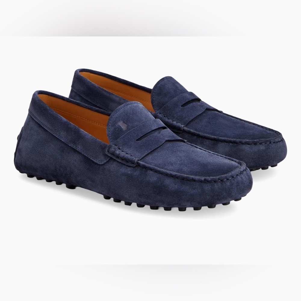 Tod's Mocassino Gommino Suede Driving Loafers US 8/UK 7 - NAVY
